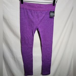 NWT Woman's size XL Seven Apparel Intimates purple fleece lined leggings.